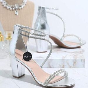Top Moda Elegant Silver Women's Heels